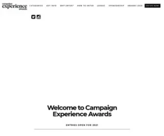 Campaignexperienceawards.com(Campaign Experience Awards) Screenshot