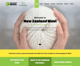 Campaignforwool.co.nz(The New Zealand Wool website) Screenshot