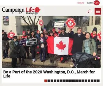 Campaignlifecoalition.com(Campaign Life Coalition) Screenshot