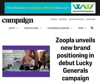 Campaignlive.co.uk(Campaign) Screenshot