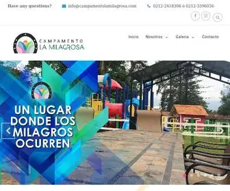 Campamentolamilagrosa.com(La Milagrosa) Screenshot