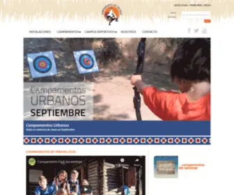 Campamentolasencinas.com(Campamentos & Campus) Screenshot