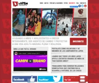 Campamentoslapen.com.ar(Niños) Screenshot