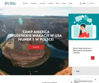 Campamerica.pl(Camp America) Screenshot