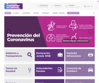 Campana.gov.ar(Municipalidad de Campana) Screenshot