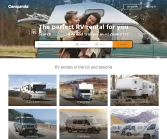 Campanda.com(RV rental online) Screenshot