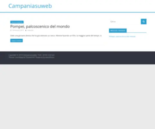 Campaniasuweb.it(Tutte le news sulla regione Campania) Screenshot