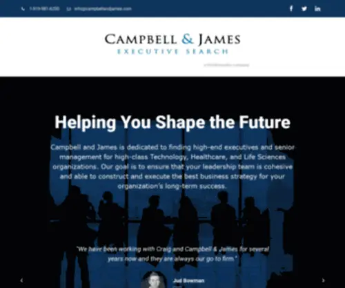 Campbellandjames.com(Campbell and James Executive Search) Screenshot