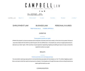 Campbelllawsd.com(CAMPBELL LAW) Screenshot