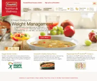 Campbellnutrition.com(Campbell’s) Screenshot