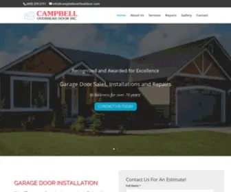 Campbelloverheaddoor.com(Garage Door Sales) Screenshot