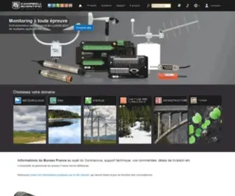 Campbellsci.fr(Système de mesure programmable) Screenshot