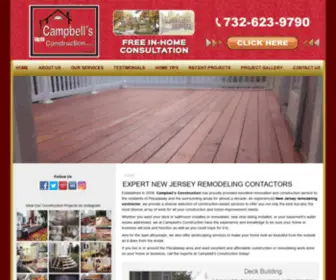 Campbellsconstruction.net(New Jersey Remodeling) Screenshot