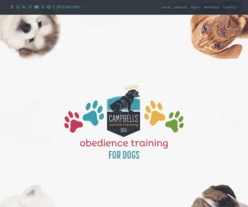 Campbellsk9S.com(Campbells Canine Training) Screenshot