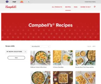 Campbellskitchen.com(Campbell Soup Company) Screenshot