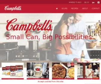 Campbellsoup.co.uk(The official website for Campbell's®) Screenshot
