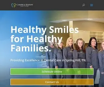 Campbellstationdentistry.com(Spring Hill Dental Care) Screenshot