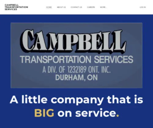 Campbelltransportation.ca(CAMPBELL TRANSPORTATION SERVICES) Screenshot