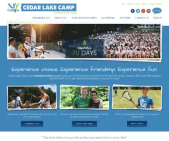 Campcedarlake.org(Cedar Lake Camp) Screenshot