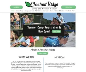Campchestnutridge.org(Camp Chestnut Ridge) Screenshot