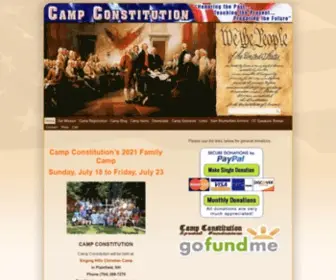 Campconstitution.net("honoring the past) Screenshot