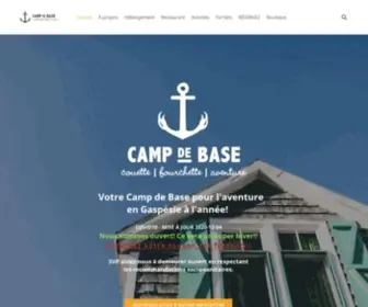 Campdebasegaspesie.com(CAMP DE BASE COIN) Screenshot