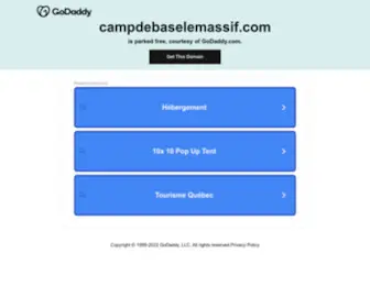 Campdebaselemassif.com(Camp de base) Screenshot