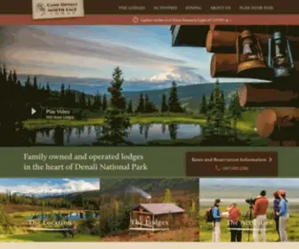 Campdenali.com(Alaska Lodging) Screenshot