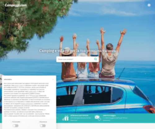 Campeggi.com(Il portale dei campeggi in Italia e non solo) Screenshot