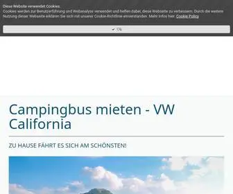 Camper-Mieten.net(VW California zu attraktiven Konditionen mieten) Screenshot