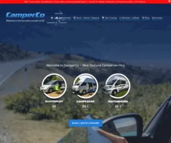 Camperco.co.nz(Campervan Hire and Rental in Christchurch) Screenshot