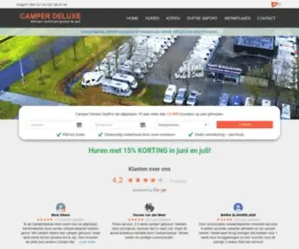 Camperdeluxe.nl(Campdeluxe, om campers te huren of kopen) Screenshot