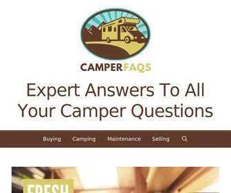 Camperfaqs.com(Camper FAQs) Screenshot