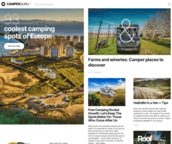 Camperguru.com(Best camping spots) Screenshot