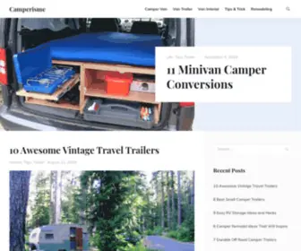 Camperisme.com(Site for Campervan Lovers) Screenshot