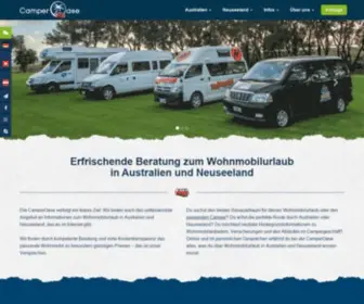 Camperoase.de(Wohnmobile günstig mieten Australien & Neuseeland) Screenshot