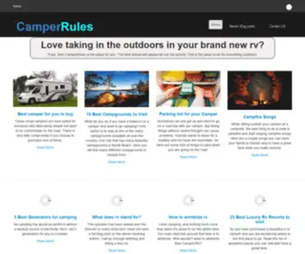 Camperrules.com(All about Rvs) Screenshot