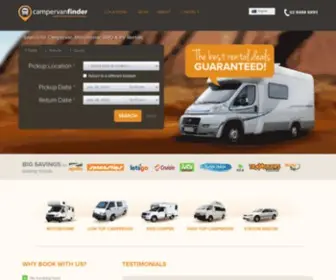 Campervanfinder.com.au(Campervan, Motorhome & RV Hire Australia) Screenshot