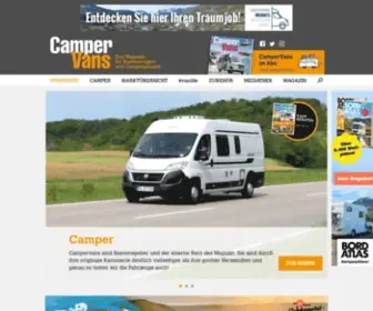 Campervans.de(Das Magazin für Campingbusse und Kastenwagen) Screenshot
