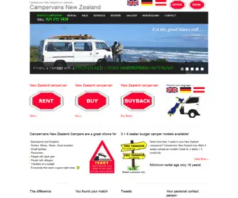 Campervansnewzealand.co.nz(Campervans New Zealand) Screenshot