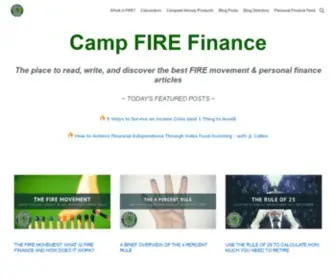 Campfirefinance.com(Camp FIRE Finance) Screenshot