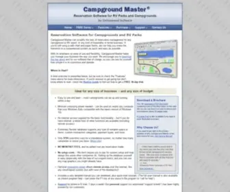 Campgroundmaster.com(Campground Reservation Software) Screenshot