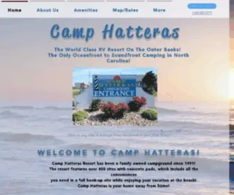 Camphatteras.com(Camp Hatteras RV Campground and Resort) Screenshot