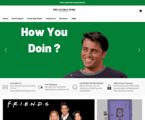 Camphe.com(The Central Perk Store) Screenshot