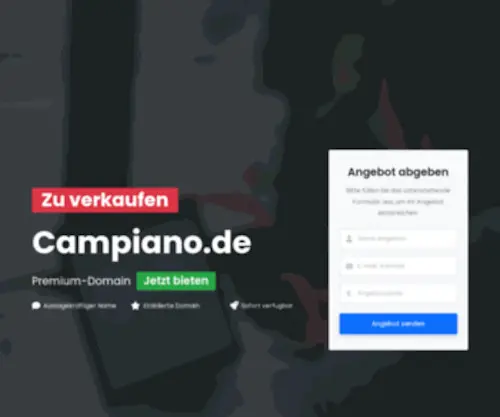 Campiano.de(Domain zu verkaufen) Screenshot
