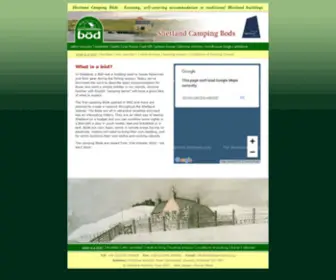 Camping-Bods.com(Shetland Camping Böds) Screenshot