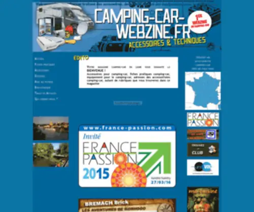 Camping-Car-Webzine.fr(Magazine camping) Screenshot