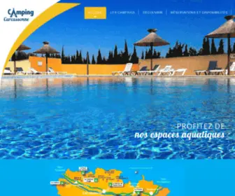 Camping-Carcassonne.com(7 campings à Carcassonne dans l'Aude en Pays Cathare) Screenshot