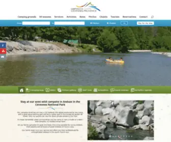 Camping-Cevennes-Provence.com(Bienvenue au camping Cévennes) Screenshot