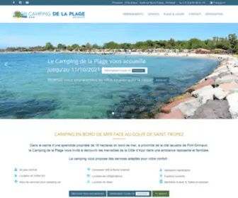 Camping-DE-LA-Plage.fr(Camping bord de mer méditerranée) Screenshot